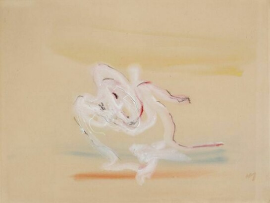 Henri Michaux, Untitled, 1946-1948, ink, watercolor & gouache on paper, 10 x 12 7/8 inches (25.4 x 32.7 cm), initialed on recto