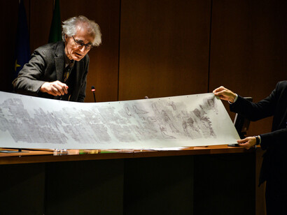 Luciano Canfora presenta il Papiro di Artemidoro al  Politecnico di Bari