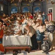 Michele  Damaskinòs, Le nozze di Cana (da J. Tintoretto), 1570 ca. Per gentile concessione di Museo Correr