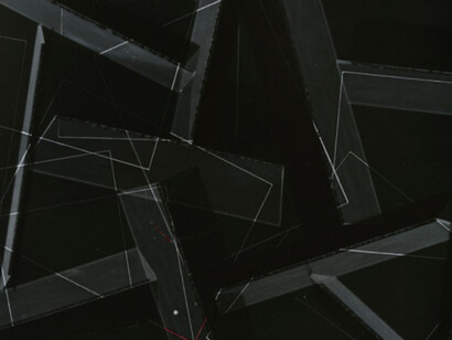 Jan Tichy, o.T. 4, 2016, Gelantine-Silberprint (Photogramm), Gelatin silver print (photogram), 18 x 24 cm. Courtesy of Galerie Kornfeld