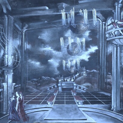 Escenografía de Helmut Jürgens para «Don Giovanni» (1949)