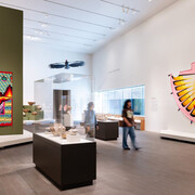 Various artists, Arts of indigenous America, exhibition view. Courtesy of De Young Museum