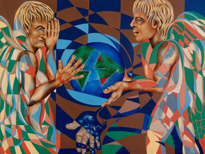 Hector Sandoval, The Legacy, 2014, Oil on linen, 95 x 135 cm