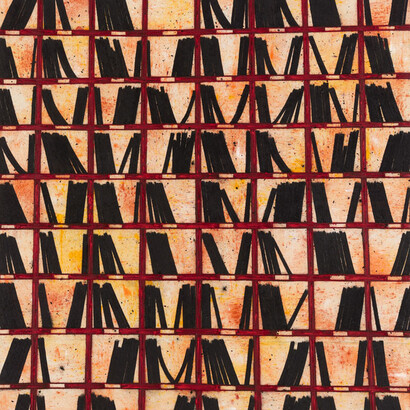 Tony Bevan (b. 1951), Archive (PC142), 2014, Acrylic and charcoal on canvas, 157.5 x 142.2 cm; (62 1/8 x 56 in.)