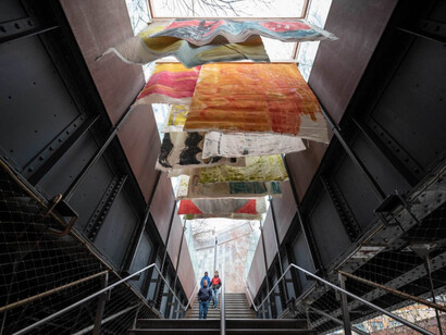 Vivian Suter, Xocomil, 2019. Part of En Plein Air. A High Line Commission. On view April 2019 – March 2020. Photo by Timothy Schenck.