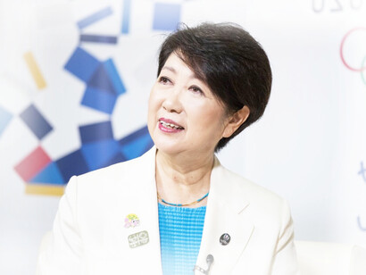 Tokyo Governor Yuriko Koike, the first woman to win election to one of the highest-profile posts in Japanese politics