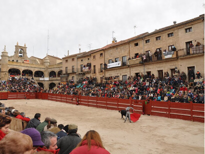 Ciudad Rodrigo (Salamanca). Toros en la Plaza Mayor