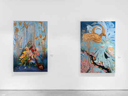 Bahar Sabzevari, Ancestral algorithms, exhibition view. Courtesy of Leila Heller Gallery 