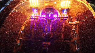 La colombiana Karol G en la presentación de Mañana Será Bonito Tour desde el Estadio Cuscatlán, El Salvador, marzo de 2024