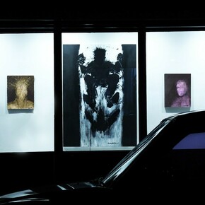 Richard Hambleton, Exhibition view. Courtesy of Woodward Gallery