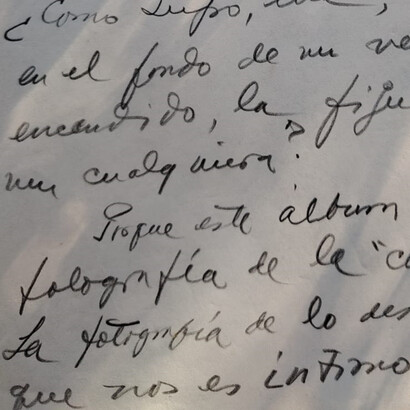 Manuscrito de Carlos Martínez Rivas