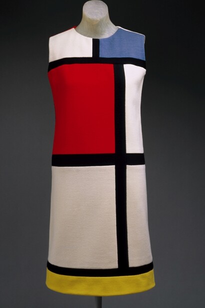 Yves Saint Laurent. Diseño de vestido Mondrian