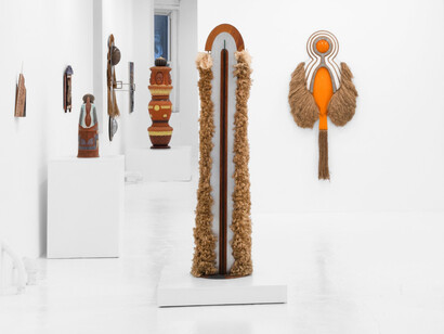 Various artists, Spirit keepers, exhibition view. Courtesy of Eric Firestone Gallery