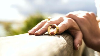 A wedding band removed