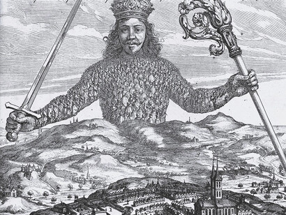 Portada de 'El Leviatán' célebre obra del filosofo Thomas Hobbes