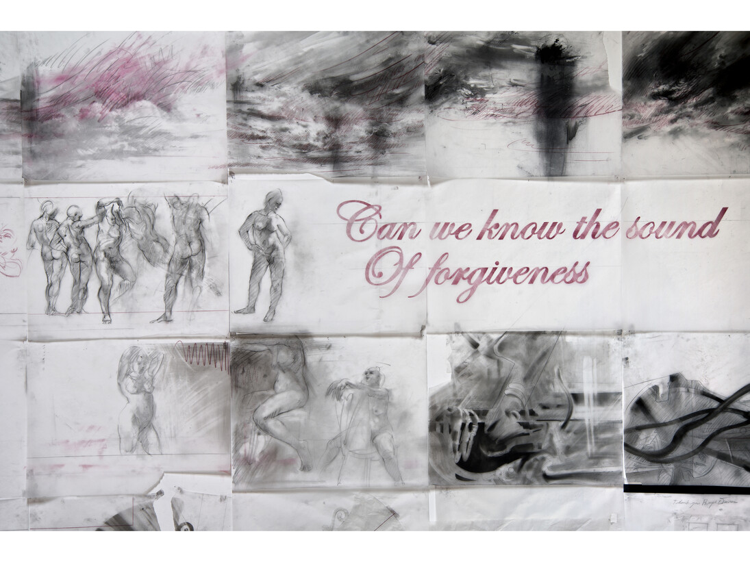 James Drake, The Anatomy of Drawing and Space (Brain Trash) – from Chapter 1 (detail), 2012-2013, mixed media on paper. Courtesy of the artist. ©James Drake 2013.