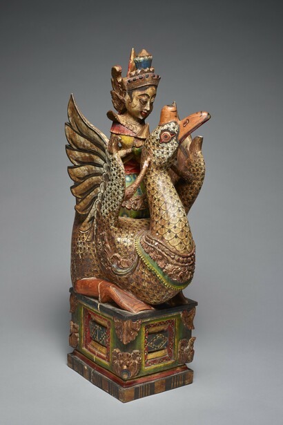Sara swati riding her sacred hamsa (Angsa) waterbird, 19th–20th. Courtesy of the San Antonio Museum of Art 