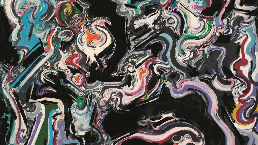 Luigi Boille, Sturm su Berlino, 1963, olio su tela, cm 146 x 114