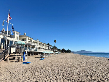 Rosewood Miramar Beach is a luxury oceanfront resort in Montecito, California, set directly on one of the area’s rare sandy beaches with unobstructed views of the Pacific Ocean