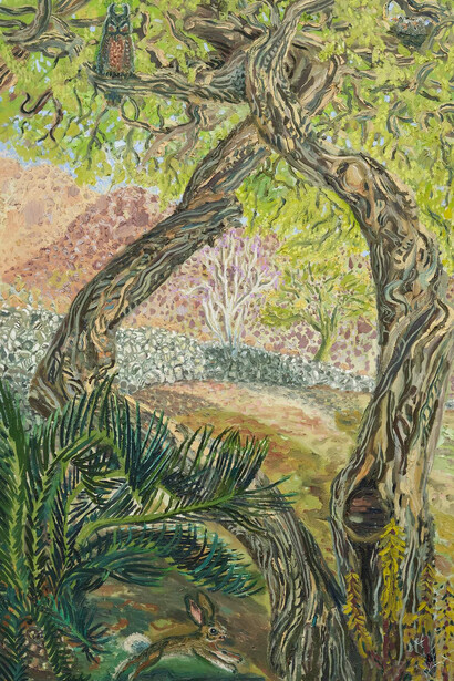 Allison Schulnik, Pandemic mesquite, 2021-2024. Courtesy of The Pit