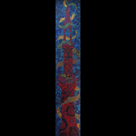 Fountain. Winter, 220X40cm, oil on canvas, January 2016, London