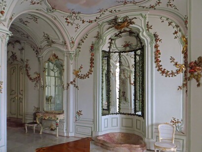 Interno rococò del palazzo Esterházy a Fertőd, Ungheria