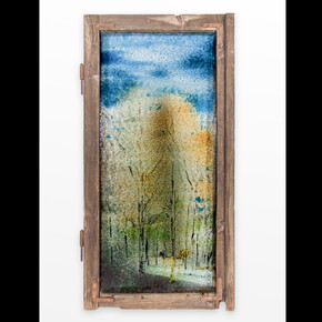 Augustas Serapinas
October 21st, 2018
Moldura de madeira recuperada, vitral
reclaimed window frame, stained glass
Courtesy of the artist and Emalin, London.
#augustasserapinas

