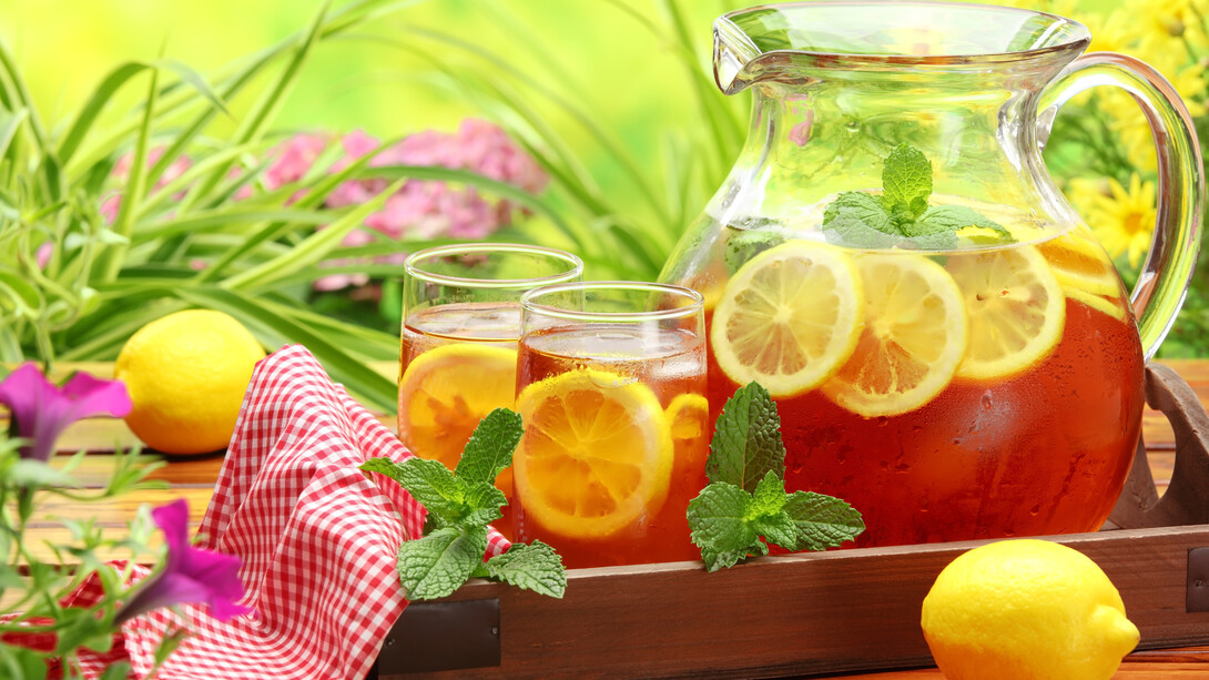 Una piacevole sosta accompagnata da un tè rinfrescante