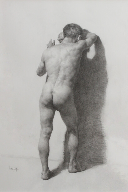 Darren Kingsley, Chris’ Back, graphite on paper, 22 3/4 x 16 3/4 inches, 2005