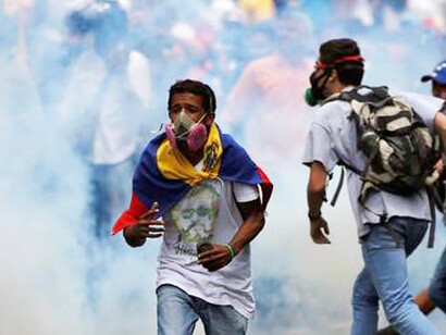 Protestas callejeras en las calles de Venezuela