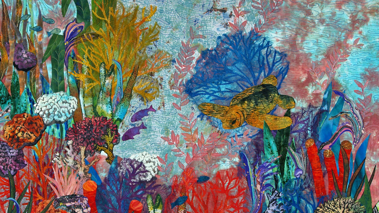 Tactile terrain, artwork in exhibition. Courtesy of Jackson Junge Gallery