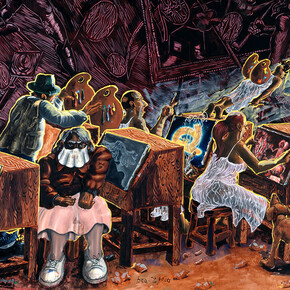 Various artists, Remix. From Gerhard Richter to Katharina Grosse, artwork in exhibition view. Courtesy of the Albertina Museum 