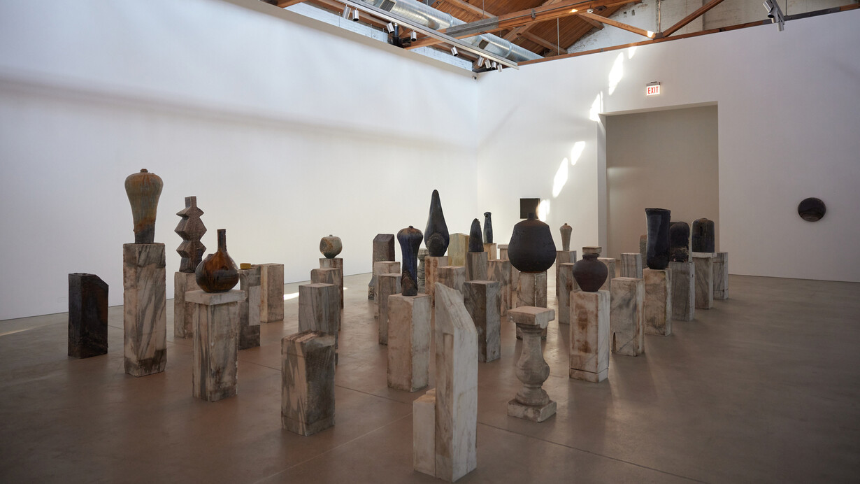 Theaster Gates, Oh, you’ve got to come back to the city, exhibition view. Courtesy of Gray Gallery