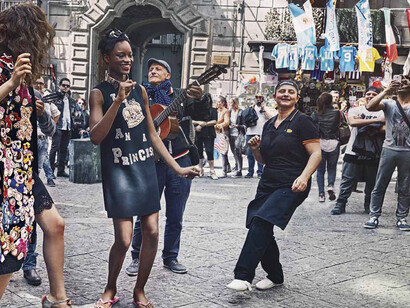 Shooting fotografico Dolce & Gabbana per le vie di Napoli