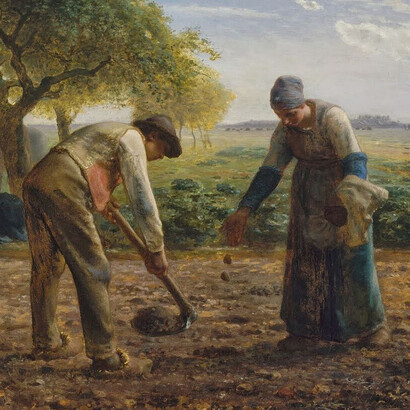 Jean-François Millet, Plantadores de patatas, 1861