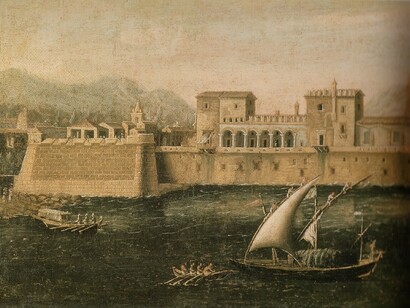 Il porto di Palermo, stampa antica