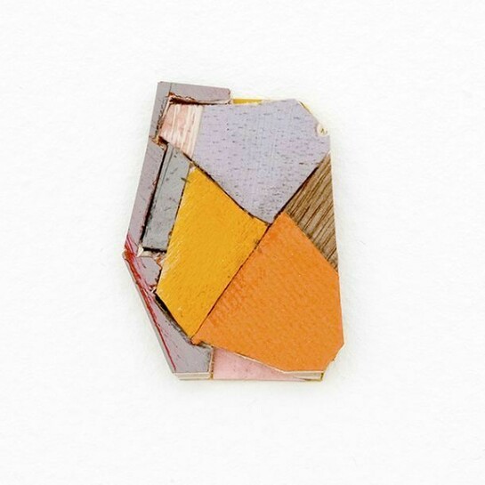 Lisi Raskin, Untitled, 2 x 2 (2), acrylic paint on wood, 2 x 2 inches