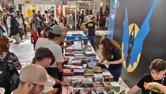 Lo stand della Panini al Comicon di Napoli 2026. Mostra d'Oltremare, Napoli, Italia. Foto di IlPres