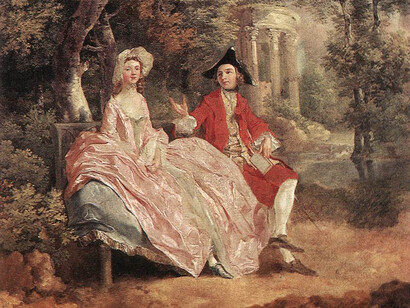 Gespräch im Park mit einem Freund