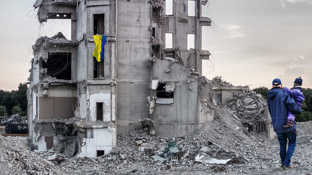 Destruction in Ukraine after Russian attacks