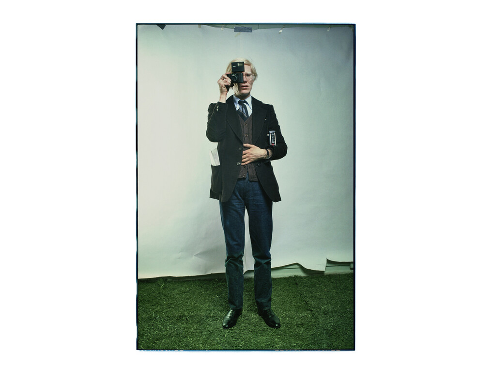 Andy Warhol, New York City, 1976, archival pigment print, 30.5 x 21.5 inches. Photograph © Annie Leibovitz