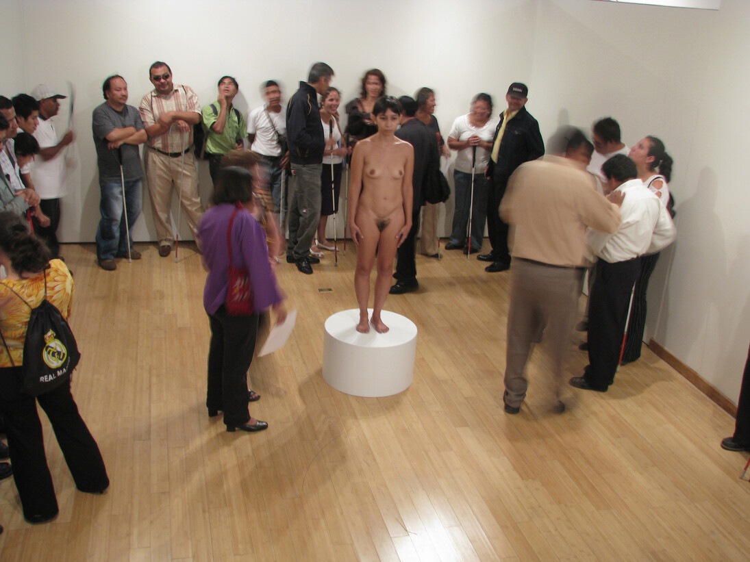 Regina José Galindo, Blind Spot (Punto ciego), 2010, Digital color video, with sound, 17 min., 2 sec., A.P. 1/3, edition of 5. Solomon R. Guggenheim Museum, New York, Guggenheim UBS MAP Purchase Fund. Courtesy the artist and prometeogallery di Ida Pisani, Milan/Lucca, Italy