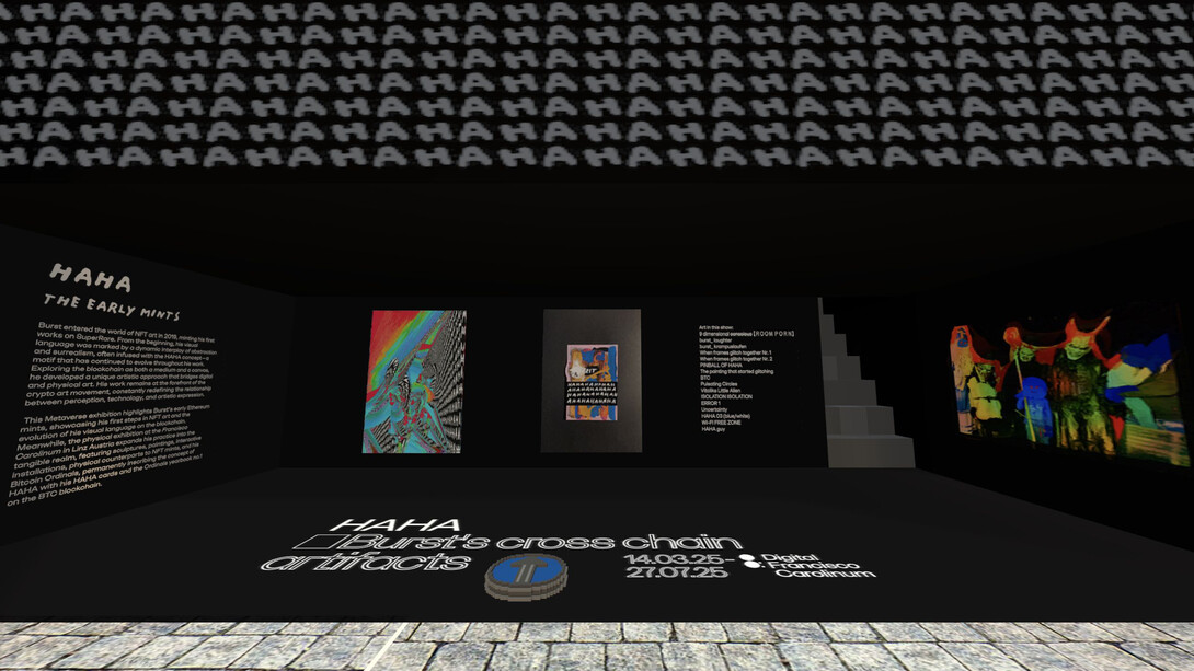 Haha. Burst's cross chain artifacts, exhibition view. Courtesy of OÖ Landes-Kultur GmbH