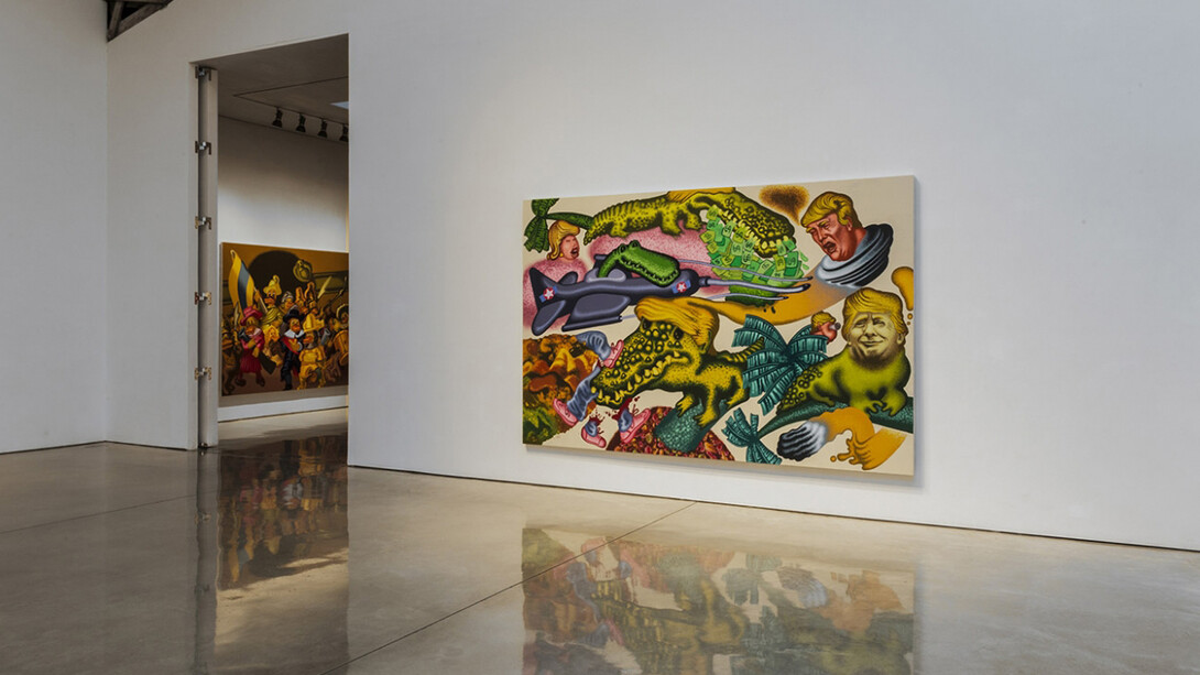 Peter Saul, Exhibition view. Courtesy of Mary Boone Gallery