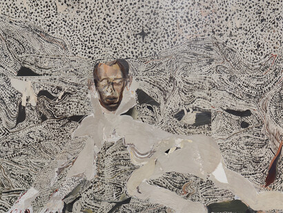 Reima Nevalainen
Echoes, 2017
Acrylics and sand on canvas 130h x 165w cm
51.18h x 64.96w in