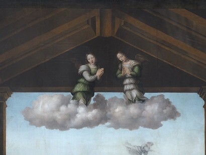 Gli angeli, dettaglio della Tavola di Tortona