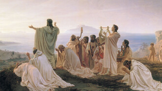 Fëdor Bronnikov. Pitagorici celebrano il sorgere del sole, 1869 