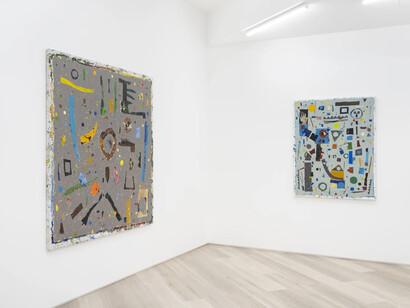 Martin Daiber, Onda expansiva (expanding wave), exhibition view. Courtesy of Beers Gallery