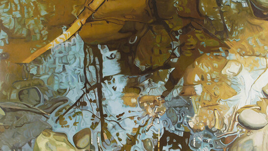 Ralph L. Wickiser, Coruscate, Oil on canvas, 48" x 72", 1982