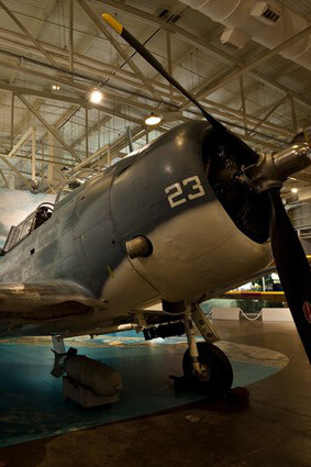Douglas SBD Dauntless. Courtesy of Pearl Harbor Aviation Museum